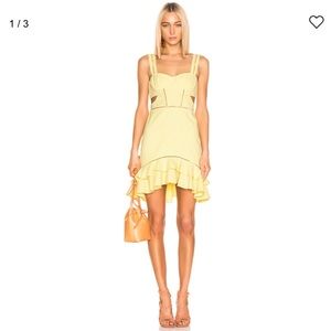 JONATHAN SIMKHAI Seersucker Gingham Cutout Dress